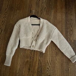 Cropped Chunky Cardigan from Zara